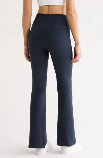 Zella Studio Luxe Piped Bootcut Leggings In Blue