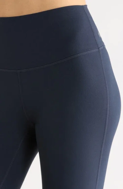 Zella Studio Luxe Piped Bootcut Leggings In Blue