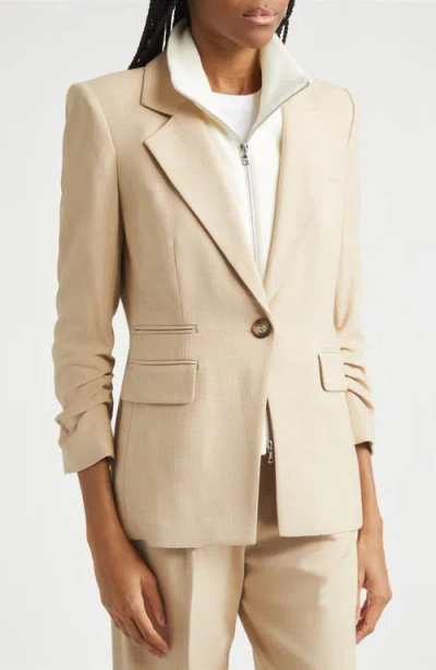 Veronica Beard Battista Dickey Jacket In Stone Khaki In Neutral