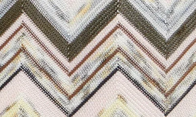 Missoni Ärmelloses Langkleid Aus Baumwolle Und Viskose Mit Fischgrätmuster In Multi