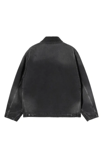 Carhartt Detroit Jacket Cotton Bradento Jackets Black In Multi
