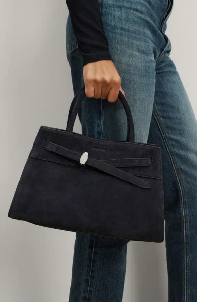 Veronica Beard Suede Dash Bag In Blue