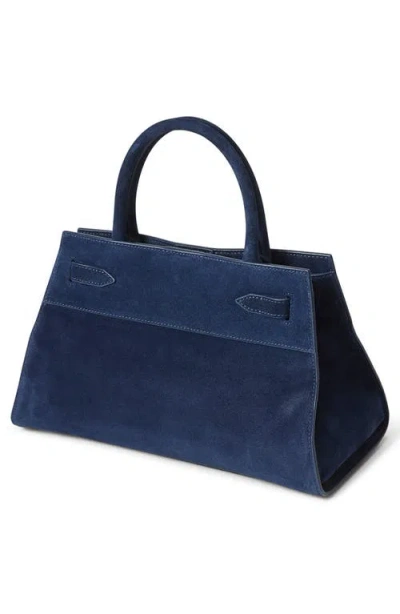 Veronica Beard Suede Dash Bag In Blue