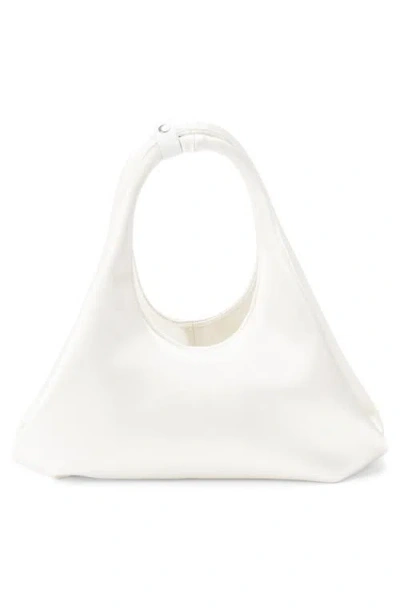 Coperni Mini Folded Satin Tote In White