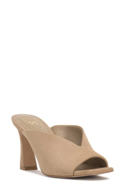 Vince Camuto Galeni Peep Toe High Heel Mules In Neutral