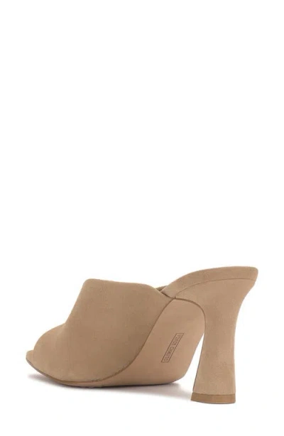 Vince Camuto Galeni Peep Toe High Heel Mules In Neutral