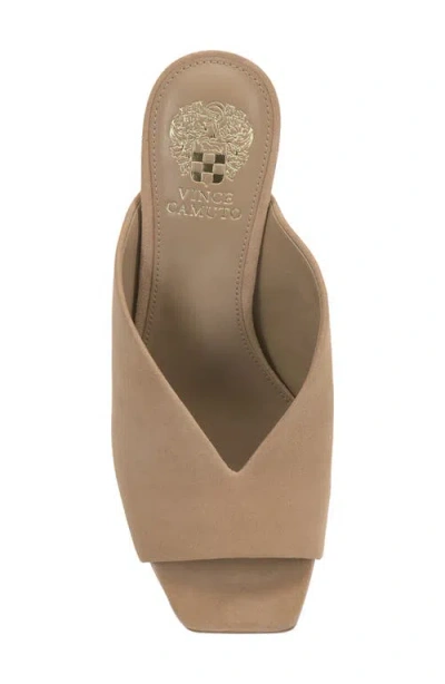 Vince Camuto Galeni Peep Toe High Heel Mules In Neutral