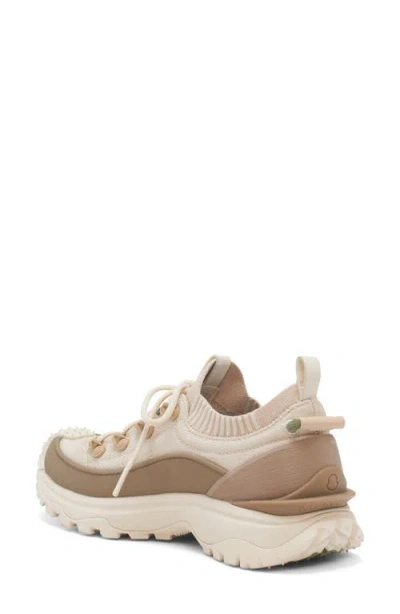 Moncler Two-tone Canvas Trailgrip Lite3 Sneakers In Neutral