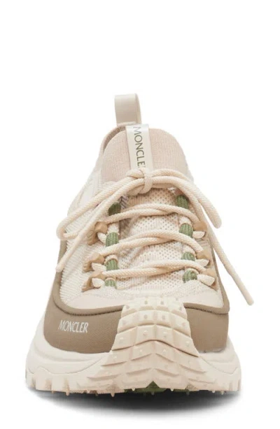 Moncler Two-tone Canvas Trailgrip Lite3 Sneakers In Neutral