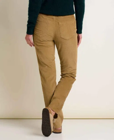 Toad And Co Coaster Cord Slim Pant In Brown