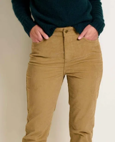Toad And Co Coaster Cord Slim Pant In Brown