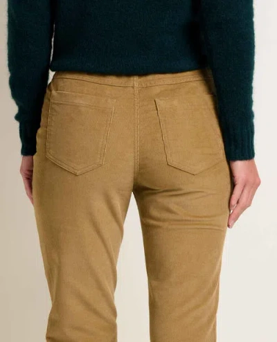 Toad And Co Coaster Cord Slim Pant In Brown