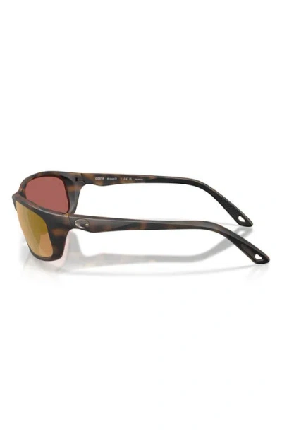 Costa Del Mar Brine Ii 59mm Polarized Rectangular Sunglasses In Brown