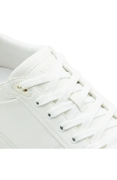 Aldo Mens Lace-up Manmade Casual And Fashion Sneakers In White