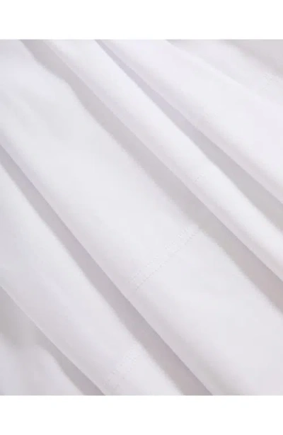 Veronica Beard Lisette Gathered Cotton-blend Poplin Midi Dress In White