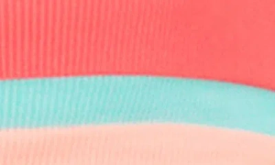 Beach Riot Val Colorblock Bikini Top In Pink