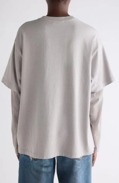 Acne Studios Women Cotton T-shirt With A Floral Print With A Contrasting Logo In Multi