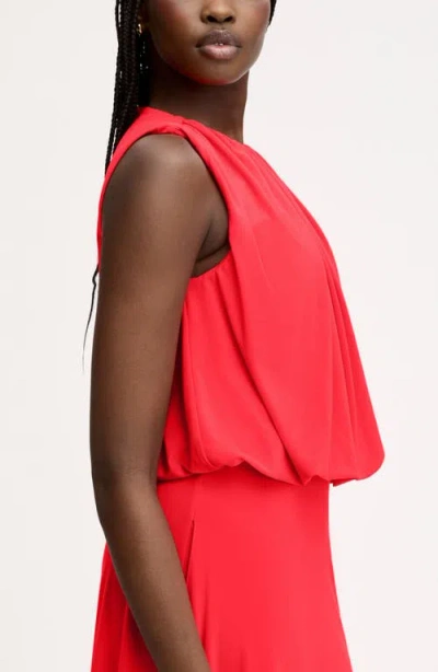 Sam Edelman Blouson Crop Top In Red
