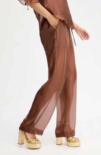 Sam Edelman Sheer Drawstring Pants In Multi