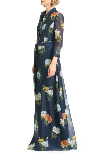 Sachin & Babi Sachin And Babi Embellished Addison Gown In Blue