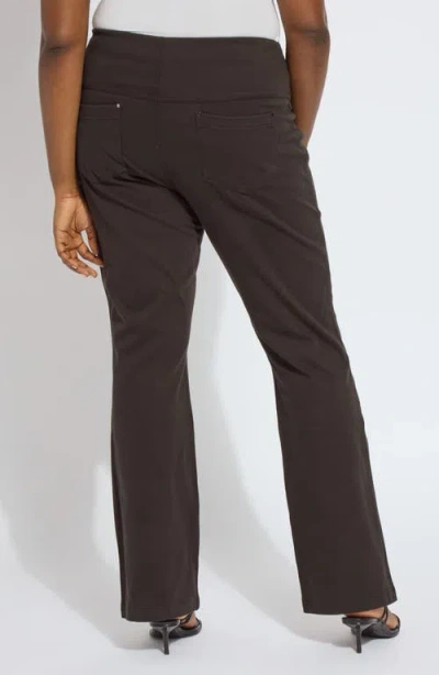 Lyssé 'lyssentials Pull-on Baby Bootcut Pants In Brown