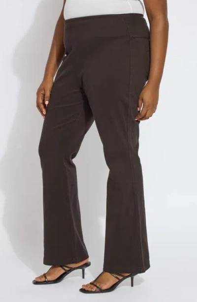 Lyssé 'lyssentials Pull-on Baby Bootcut Pants In Brown