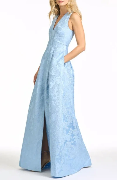 Sachin & Babi Sachin And Babi Brooklynne Gown In Blue
