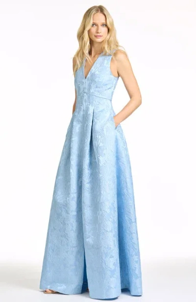 Sachin & Babi Sachin And Babi Brooklynne Gown In Blue