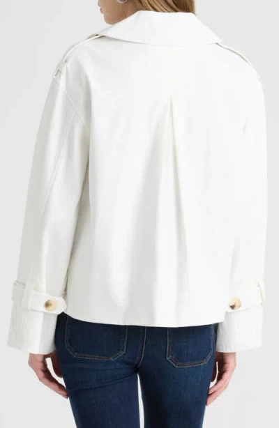 Nvlt Cropped Double-breasted Coat In Pink