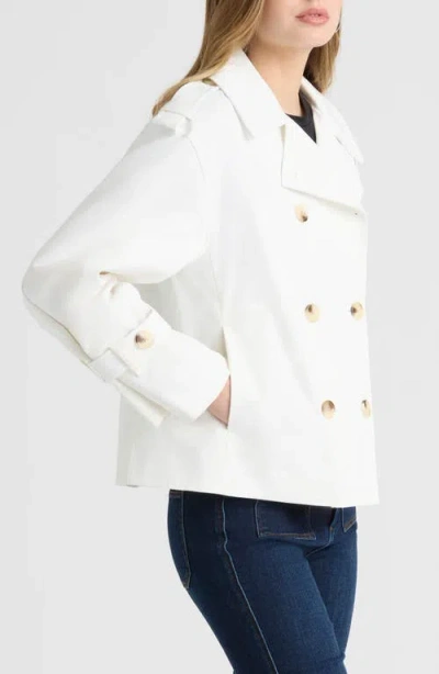 Nvlt Cropped Double-breasted Coat In Pink