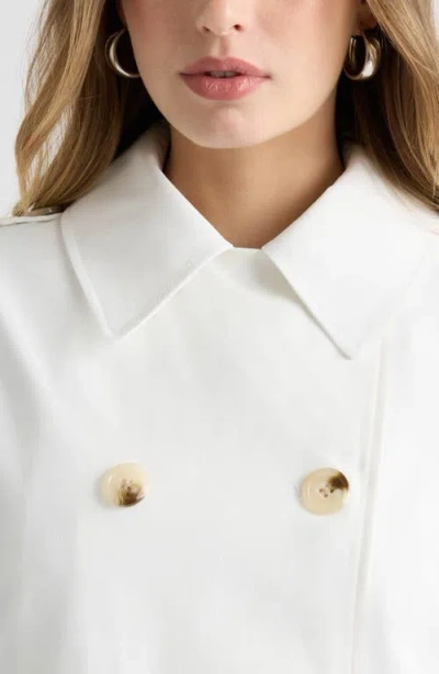 Nvlt Cropped Double-breasted Coat In Pink