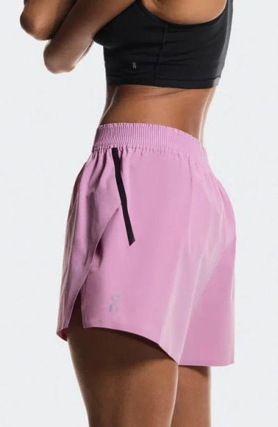 On Training Shorts In Pink