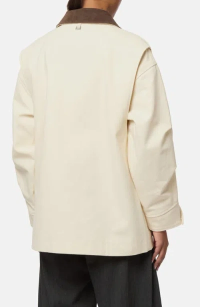 Apparis Clive Canvas Workwear Jacket In Neutral
