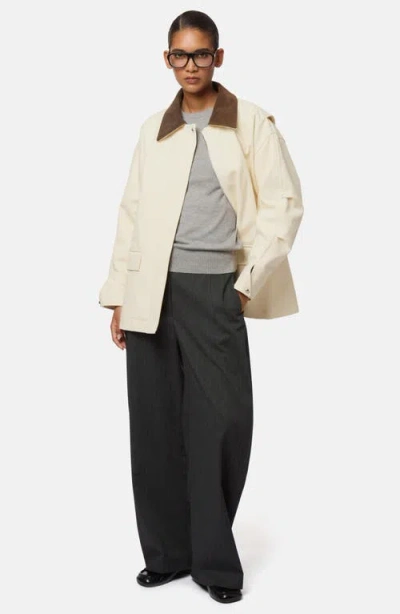 Apparis Clive Canvas Workwear Jacket In Neutral