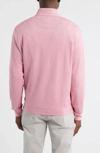Johnnie-o Hanks Heathered Quarter Zip Pullover In Multi