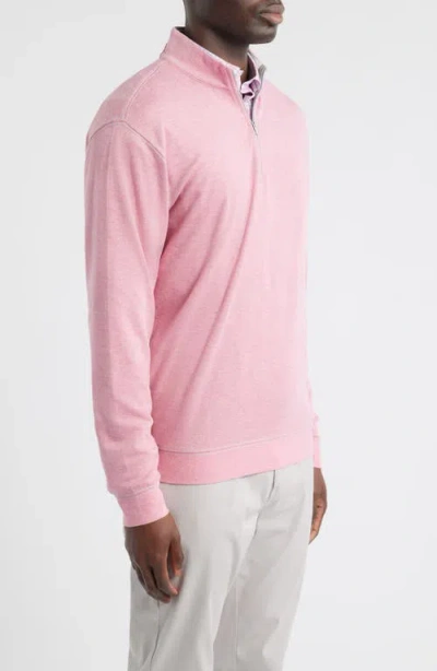 Johnnie-o Hanks Heathered Quarter Zip Pullover In Multi