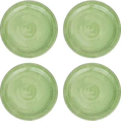 Juliska Berry & Thread Melamine Dinner Plate, Set Of 4 In Green