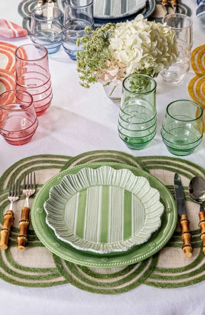 Juliska Berry & Thread Melamine Dinner Plate, Set Of 4 In Green