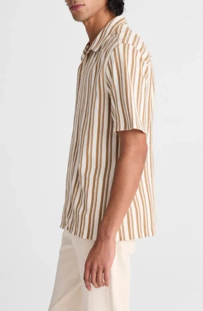Madewell Cotton Stripe Shirt Stripe Maple Seed In Multi