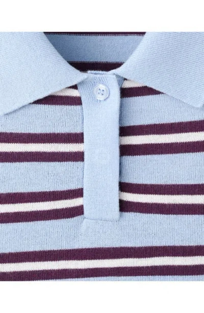 Mango Stripe Sweater Polo In Multi