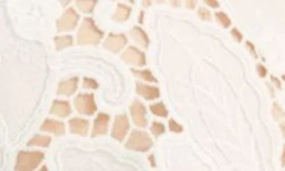 Mango Coco Lace Cutwork Top In Neutral