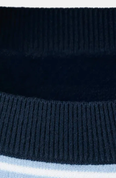 Mango Mixed Stripe Crewneck Sweater In Multi