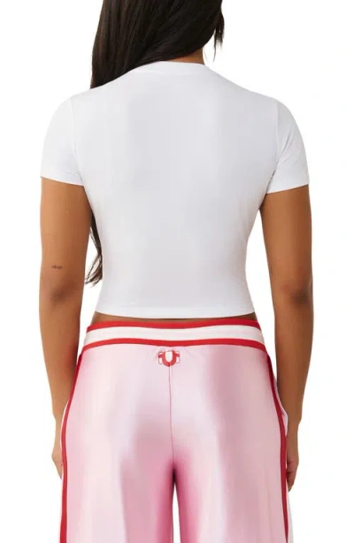 True Religion Crystal Logo Baby T-shirt In White