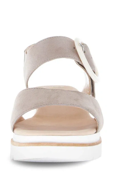 Gabor Quarter Strap Wedge Sandal In Neutral