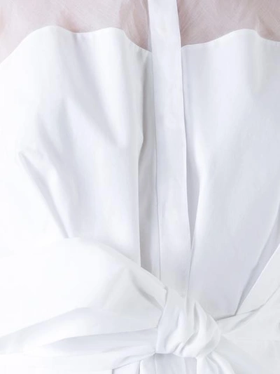 Shop Delpozo Waist Tie Shirt