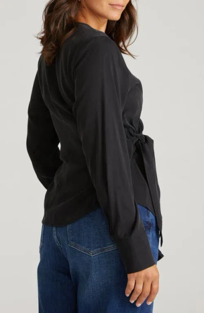 Universal Standard Beacon Wrap Top In Black