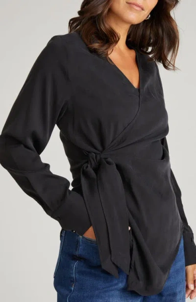 Universal Standard Beacon Wrap Top In Black