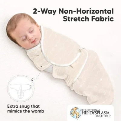 Keababies 3-pack Soothe Swaddle Wraps In White