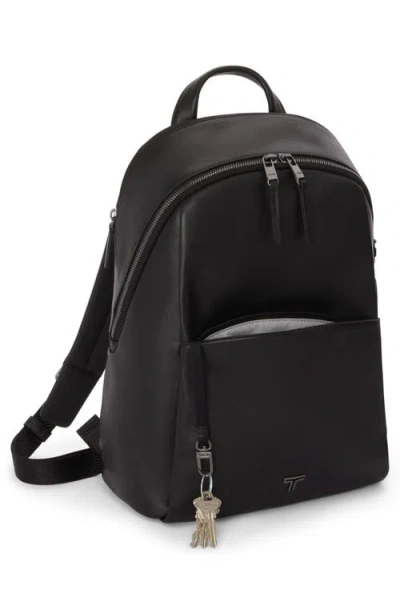 Tumi Raina Medium Leather Backpack In Black