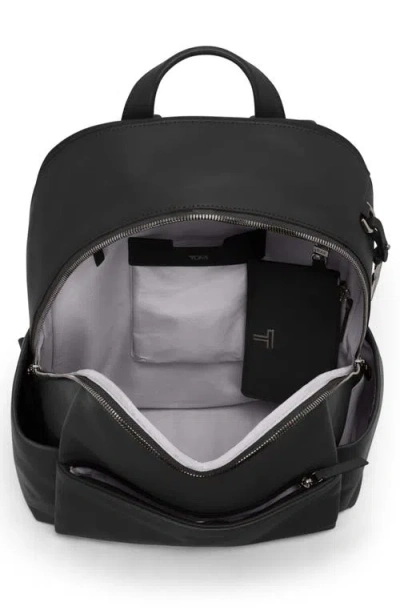 Tumi Raina Large Leather Backpack In Black